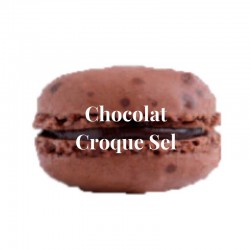 Macaron chocolat croque sel